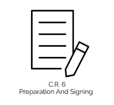 C.R 6 Preparation And Signing