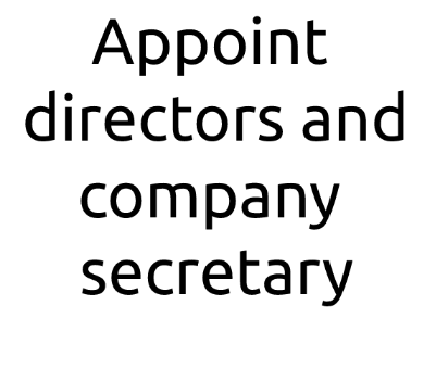 How to register a company in Zimbabwe : Appoint directors and company secretary
