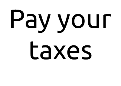Responsibilities of directors : Pay your taxes
