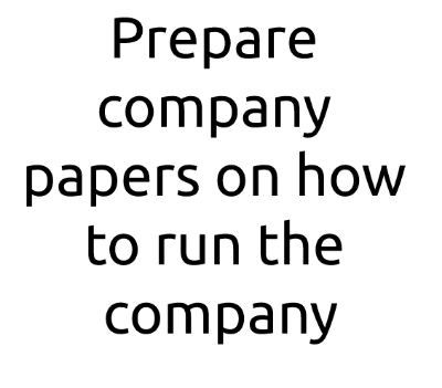 How to register a company in Zimbabwe : Prepare company papers on how to run the company